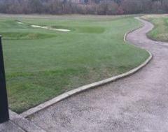 Miandering Golf Course Path Edging at The Grove Miandering Golf Course Path Edging at The Grove